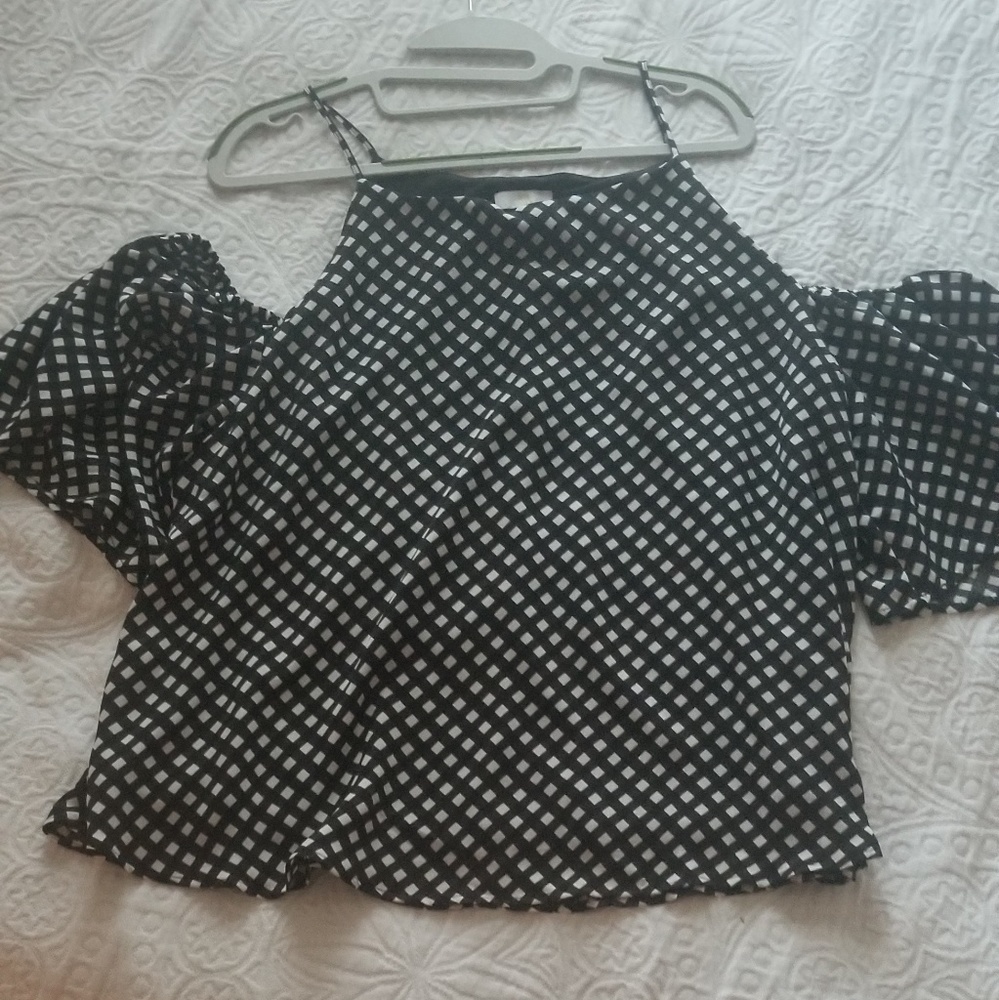 Cold shoulder blouse
